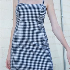 Brandy Melville Black & White Plaid Karla Dress